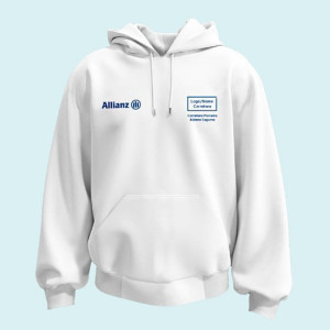 Moletom Allianz Branco Sem Zíper 